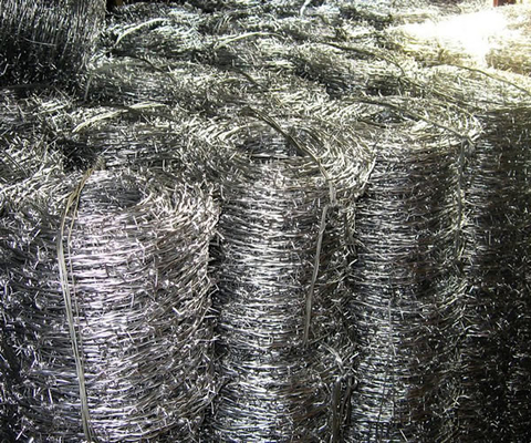 Rustproof Double Wire Twist Braided 12 Gauge Barbed Wire Coil BWG12xBWG12